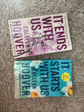 Barnes & Noble paperback set - purple & teal floral covers